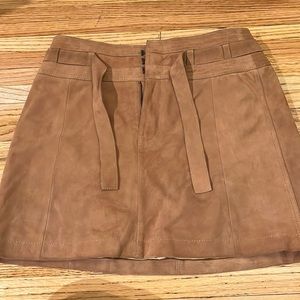 Free People Tan Mini Skirt
